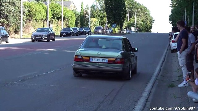 Low Tuner Cars leaving a Carshow 2022 Risenation Belgian Chapter V