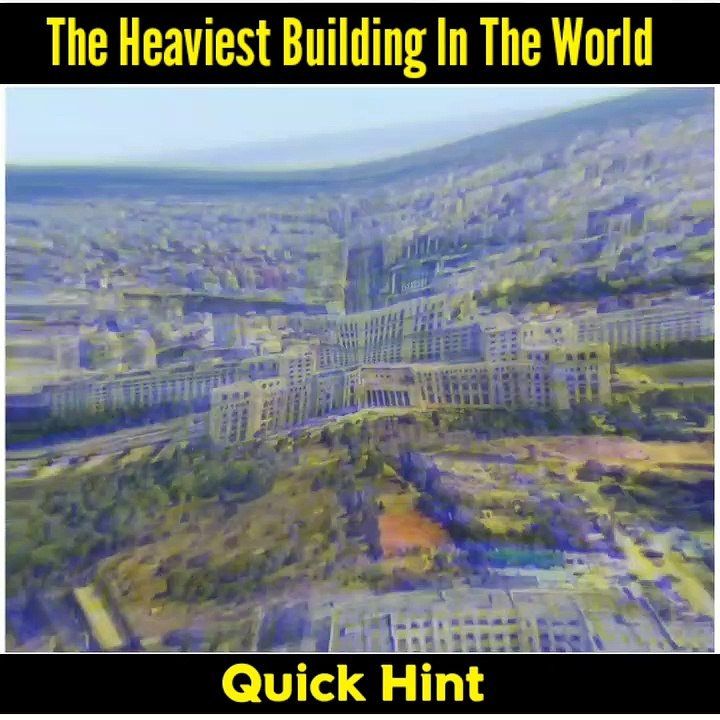 The heaviest building in the world | Palace of the Parliament Bucharest, Romania | quick hint