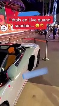 Un jaloux crache sur une Lamborghini garée dans la rue à Juan-les-Pins