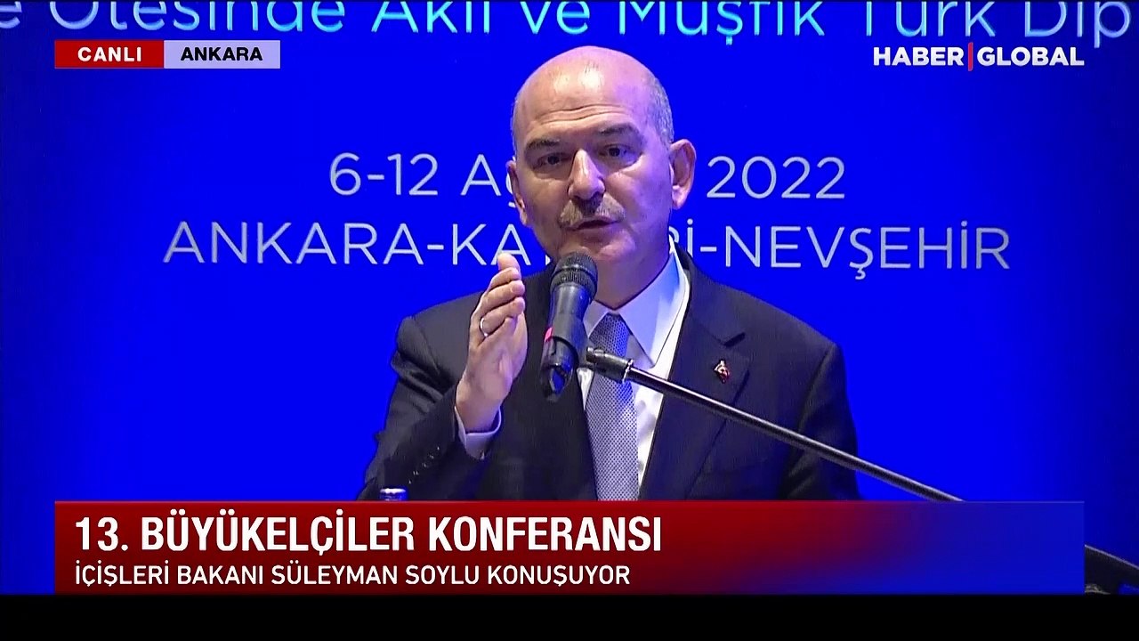 Son Dakika! İçişleri Bakanı Soylu'dan 13. Büyükelçiler Konferansı'nda flaş açıklamalar