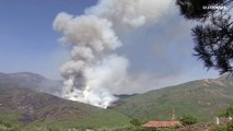 Los bomberos controlan el perímetro del incendio de Ávila