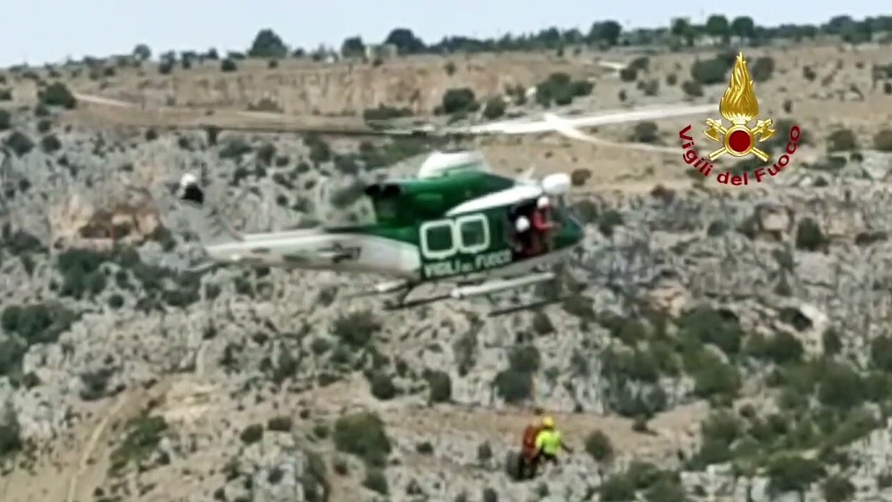 James Bond? No, Vigili del Fuoco: il salvataggio di un escursionista a Matera è "da film"
