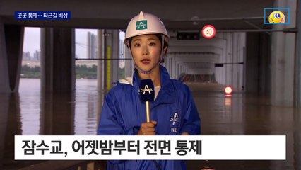 도로·지하철 곳곳 침수…또 퇴근 대란