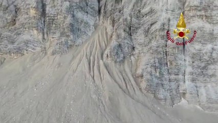 Frana sulla sommità del Monte Pelmo nel Cadore