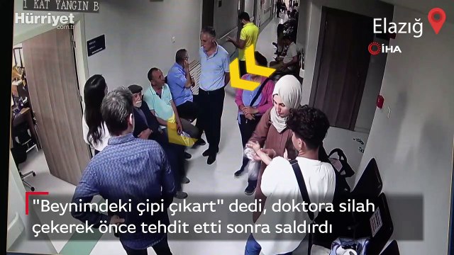 Beynimdeki çipi çıkart dedi, doktora silah çekerek önce tehdit etti sonra saldırdı