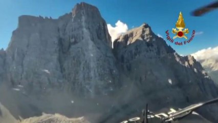 Belluno, crollo sul Pelmo sì è alzata immensa nuvola di polvere