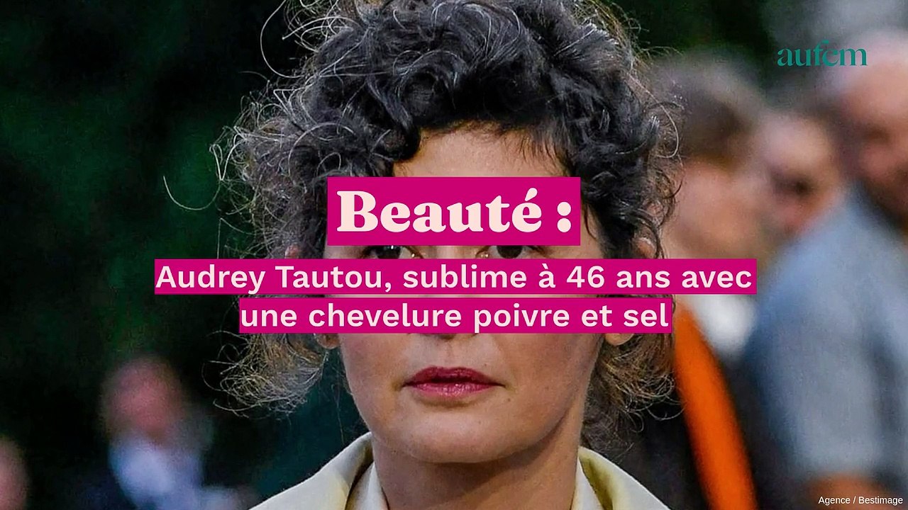 Audrey Tautou, sublime à 46 ans avec une chevelure poivre et sel