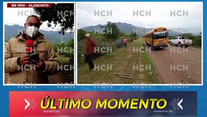 ¡Terror en Olanchito! Gatillero asesina a chofer de bus y le deja un amenazante rótulo