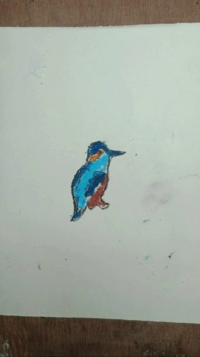 How to draw a Kingfisher