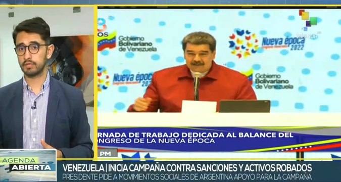 Presidente Nicolás Maduro incentiva campaña contra sanciones y activos robados