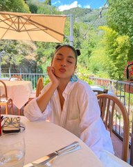 Vanessa Hudgens Paired Her Neon Bikini With Space Buns