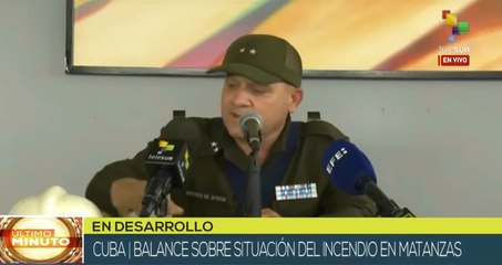 Cuba actualiza estado de reservorios de combustibles dañados en incendio
