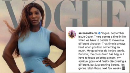 Serena Williams ha annunciato l'addio al tennis dopo gli Us Open