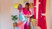 Organza Silk Saree Draping Perfectly for Weddings | Step by Step Organza Saree Draping