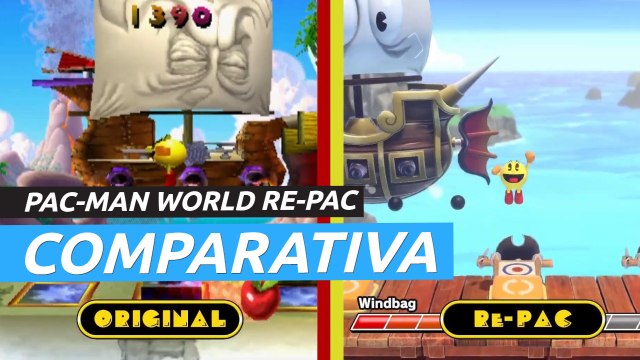Pac-Man World Re-Pac: Comparativa de gráficos