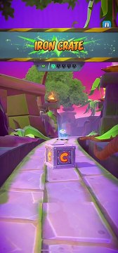 Iron Crate Battle Run Gameplay On Lost City - Crash Bandicoot: On The Run!