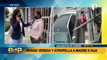 Se quedó dormido: taxista invade vereda y embiste a mujer que caminaba junto a su hija