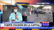 Brutal accidente vial deja varias personas gravemente heridas en residencial Honduras en la capital (1)