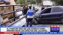 Brutal accidente vial deja pérdidas materiales en carretera al oriente del país