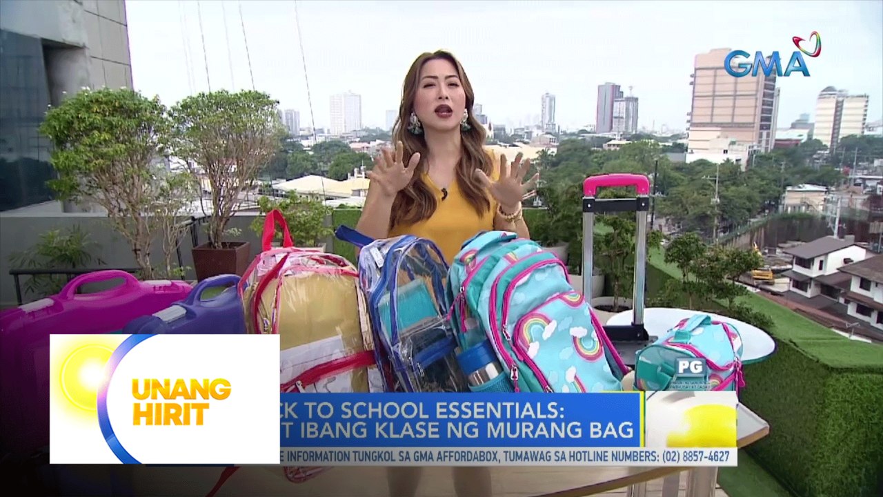 Back-to-school essentials: “Bag to school” | Unang Hirit