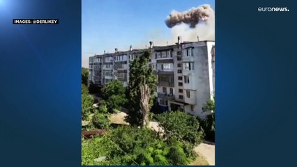 Plusieurs grosses explosions observées en Crimée, dans une base militaire russe