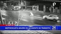 La Libertad: motociclista invade carril contrario y muere en accidente de tránsito