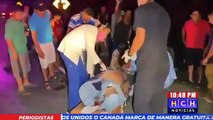 Brutal accidente vial deja a tres personas gravemente heridas en Santa Cruz de Yojoa