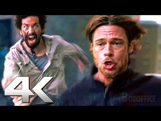 WORLD WAR Z : Brad Pitt VS Zombies dans la Ville 4K ᴴᴰ