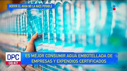 Hervir el agua no la hace potable: expertos