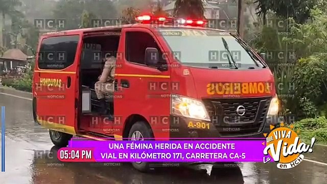 Mujer resulta gravemente herida en brutal accidente vial en el km. 171 de la CA-13