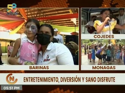 Plan Escuelas Abiertas inicia actividades recreativas en el estado Barinas durante el mes de agosto