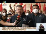 Federación Bolivariana del Cemento respalda las políticas del Ejecutivo Nacional