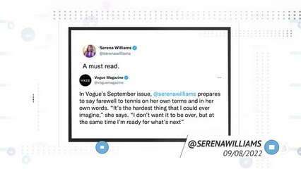 Socialeyesed - Serena Williams to retire from tennis