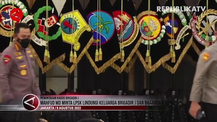 Mahfud Minta LPSK Berikan Perlindungan untuk Keluarga Brigadir J dan Bharada E