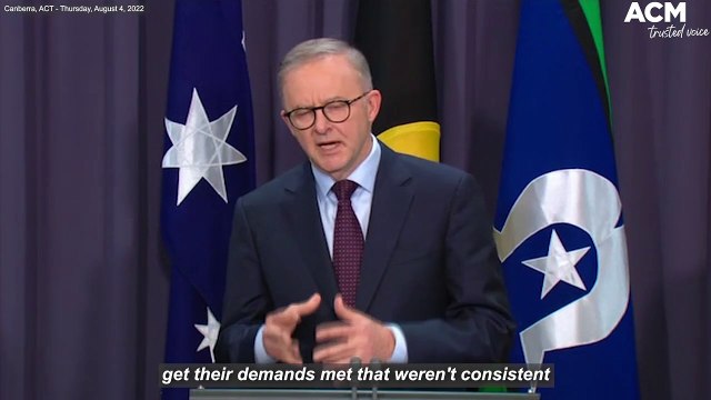 Albanese criticises the Opposition for not supporting his climate change bill | August 4, 2022 | Canberra Times