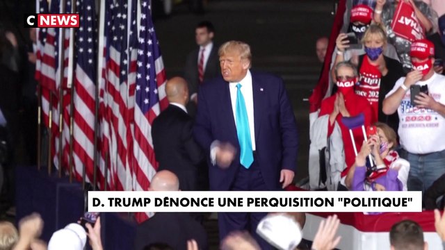 Donald Trump dénonce une manipulation politique après la perquisition de son domicile floridien