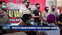 Kapolresta Sidoarjo Meninjau Vaksinasi Booster di Mall Transmart Sidoarjo