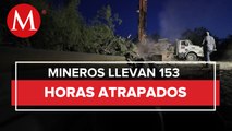 Ambulancia entra a zona de rescate de mineros en Sabinas