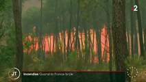 Le feu reprend près de Landiras en Gironde: 5.000 hectares de végétation ont déjà brûlés - 3.500 personnes évacuées - VIDEO
