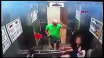 Asansörde kızını döven baba gözaltına alındı