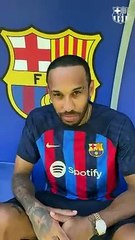 El Barça anuncia el cambio de dorsal de Pierre-Emerick Aubameyang / FCB