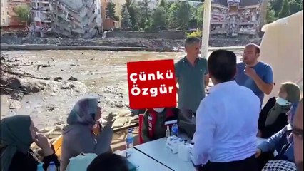 AKP'li Tevfik Göksu'ya sel bölgesinde tepki: Suçlusunuz, gelmeyin