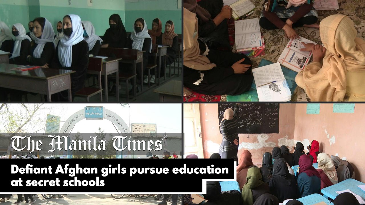 Defiant Afghan girls pursue education at secret schools