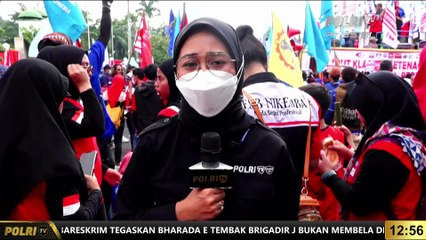 Live Report Retnobarunawati Ayu Terkait Unjuk Rasa Buruh di DPR