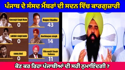 ਕੀ ਰਹੀ ਪੰਜਾਬ ਦੇ ਸੰਸਦ ਮੈਂਬਰਾਂ ਦੀ ਮਾਨਸੂਨ ਸੈਸ਼ਨ 'ਚ ਕਾਰਗੁਜ਼ਾਰੀ ? "ਆਪ" ਨੇ ਕੀਤੇ ਖੁਲਾਸੇ | OneIndia Punjabi