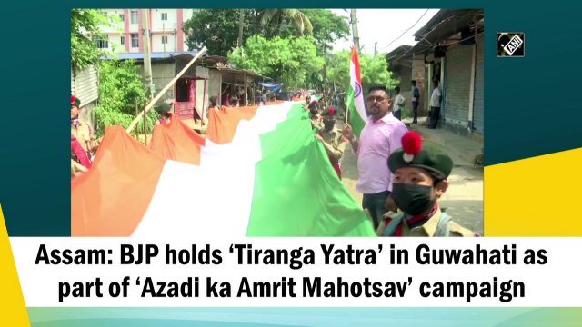 BJP holds ‘Tiranga Yatra’ in Guwahati as part of ‘Azadi ka Amrit Mahotsav’ campaign