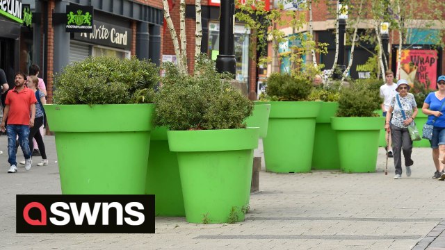 UK council blasted for splashing taxpayers' cash on giant 'Super Mario' green plant pots