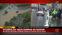 İstanbul'da yağış sonrası su baskını