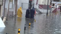 Silivri'de sel...Yoğun yağış sonrası ilçe sular altında kaldı