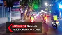 Kasus Covid-19 Meningkat, Petugas Gabungan di Gresik Gelar Operasi Yustisi